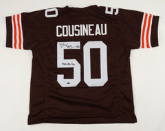 Tom Cousineau Signed Cleveland Brown Jersey Inscribd 1984 All-Pro (Playball Ink)