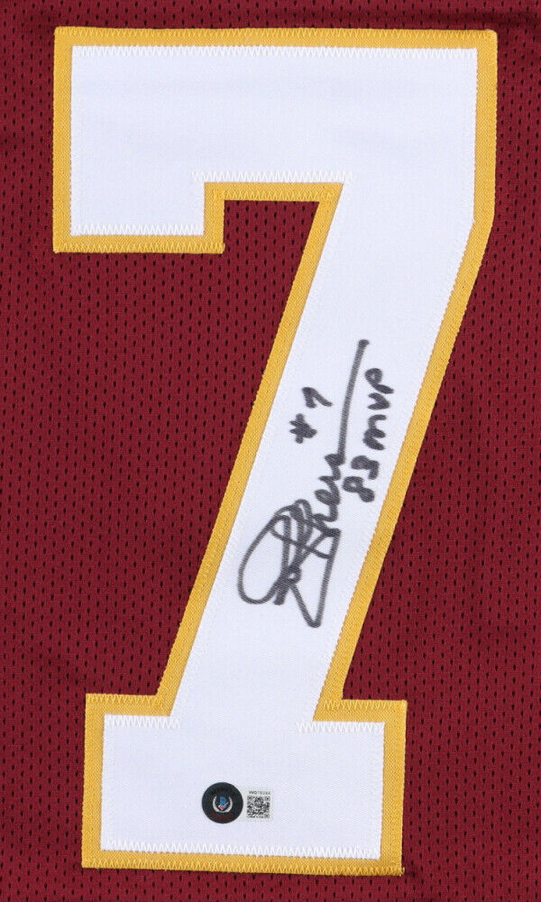 Joe Theismann Signed Career Highlight Stat Jersey Inscribed 83 MVP ( –