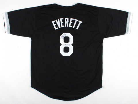 Carl Everett Signed Chicago White Sox Jersey Inscribed "'05 WS Champs" (JSA COA)