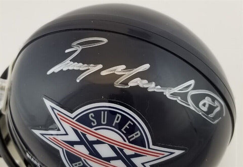 Emery Moorehead Signed Chicago Bears Super Bowl XX Mini Helmet (Schwartz COA)