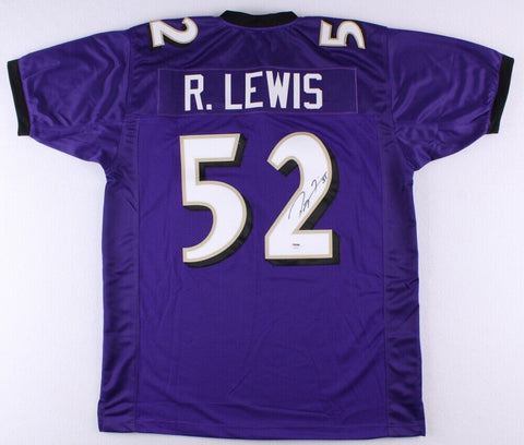 Ray Lewis Signed Ravens Jersey (PSA) 13xPro Bowl Linebacker / 2xSuper Bowl Champ
