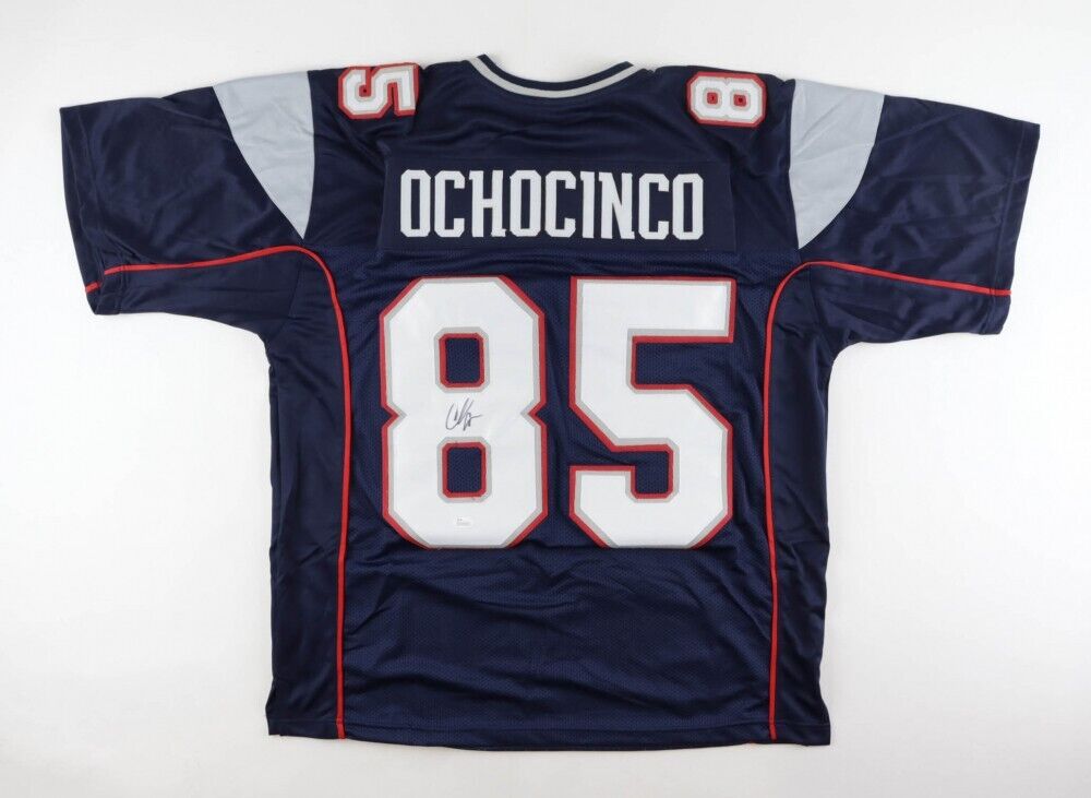 Chad Ochocinco Johnson Signed New England Patriot Jersey (PSA COA