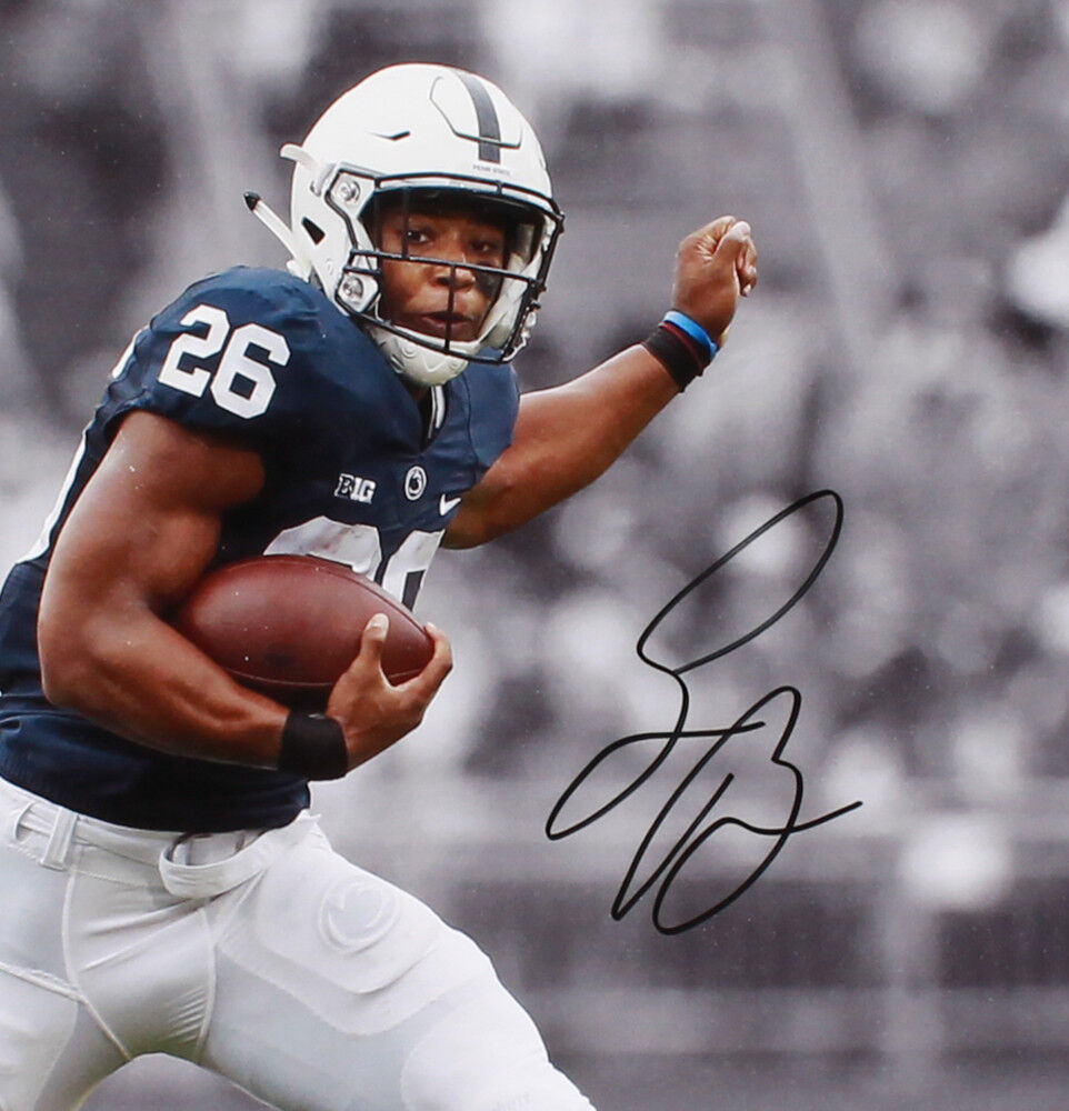 Framed Penn State Nittany Lions Saquon Barkley Autographed Signed Jersey  Psa Coa