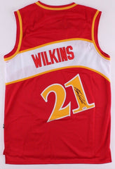 Dominique Wilkins Signed Adidas NBA Throwback Hawks Jersey (PSA) 9×NBA All Star