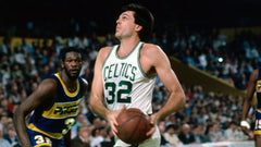 Kevin McHale Signed Boston Celtics 31x35 Custom Framed Green Jersey (JSA COA)