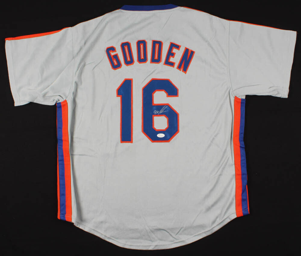 Dwight Gooden Signed New York Mets Gray Jersey (JSA COA) 3xWorld Series Champion