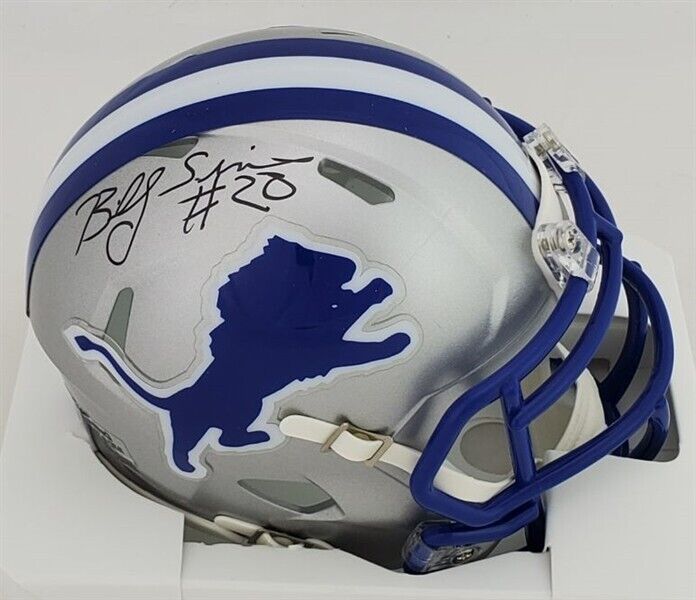 Billy Sims Signed Detroit Lions Mini Helmet (JSA COA) 1978 Heisman Tro –