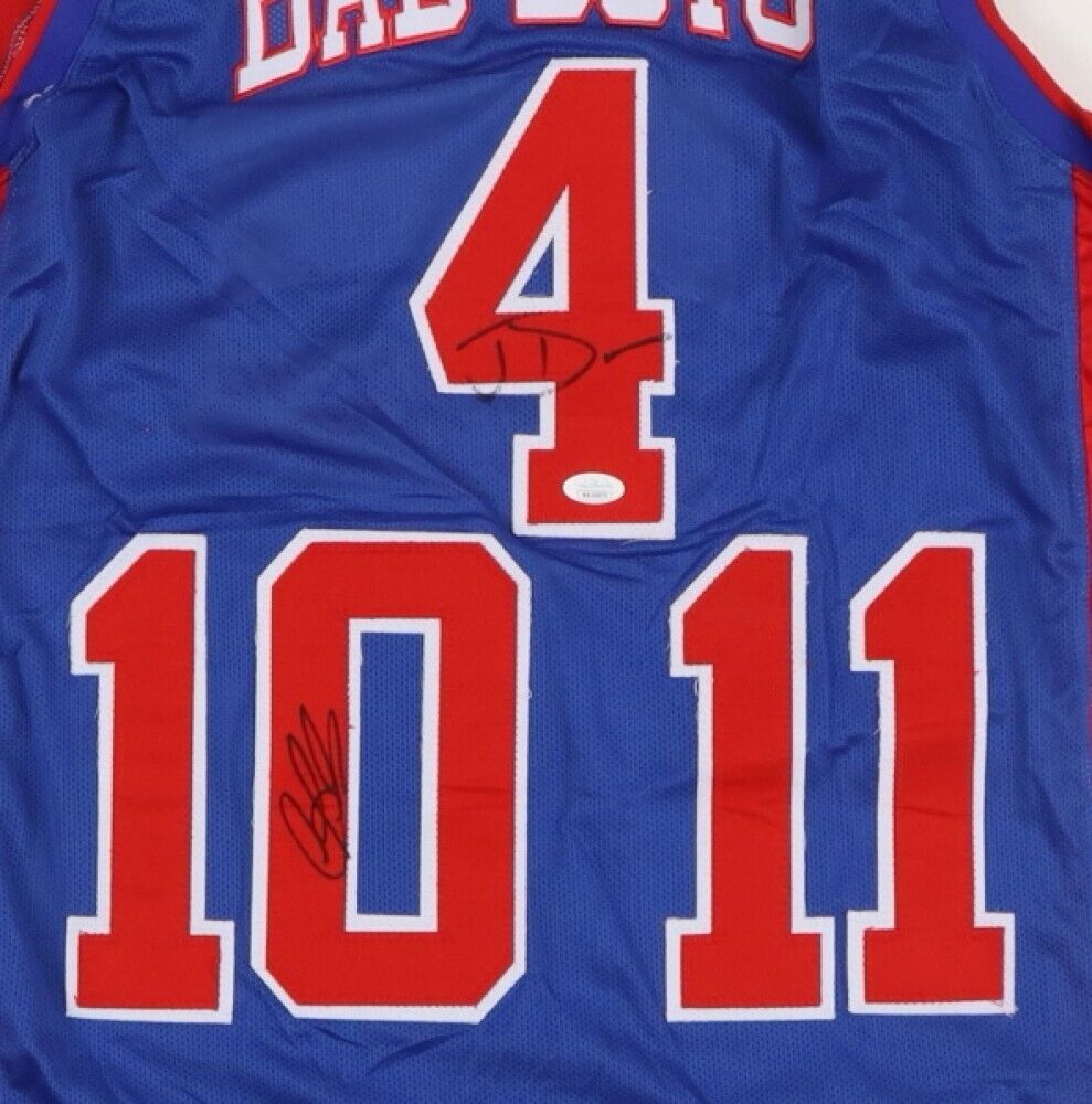 4 JOE DUMARS Detroit Pistons NBA Guard Blue Throwback Jersey