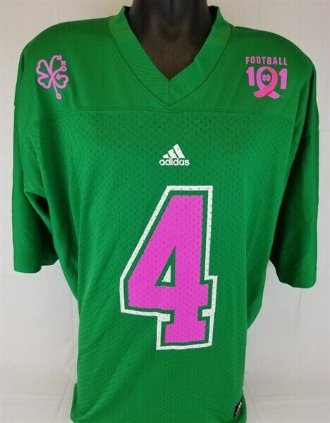 Brian Kelly Signed Custom Notre Dame Breast Cancer Awareness
