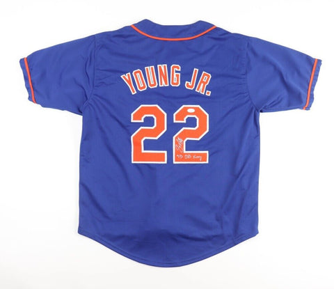 Eric Young Jr. Signed New York Mets Jersey Inscribed "2013 SB King" (JSA COA)