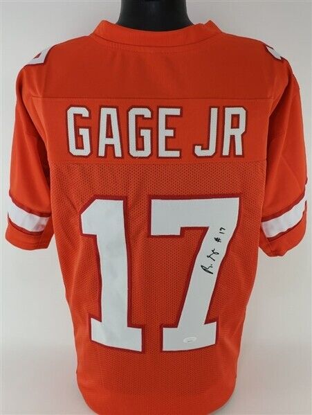 Russell Gage Signed Buccaneers Creamsicle Jersey (JSA COA) / Tampa