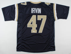 LeRoy Irvin Signed Rams Jersey (JSA COA) Los Angeles Defensive Back 1980–1989