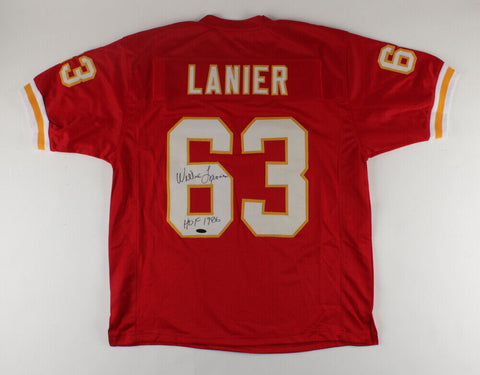 Willie Lanier Signed Kansas City Chiefs Jersey Inscribed HOF 1986 (TriStar Holo)