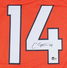 Courtland Sutton Signed Denver Bronco Jersey (Beckett) 2018 Rookie Wide Receiver