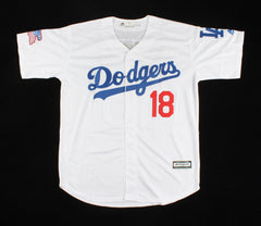 Bill Russell Signed Los Angeles Dodgers Jersey (PSA COA) 1981 World Series Patch