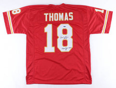 Emmitt Thomas Signed Cheifs Jersey HOF 08 & Super Bowl Champs IV  (Tristar Holo)