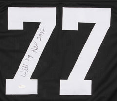 Willie Roaf Signed Saints Black Jersey Inscribed "HOF 2012" (JSA Hologram)