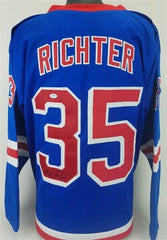 Mike Richter Signed Rangers Jersey (PSA COA) 1994 Stanley Cup Champion Goalie