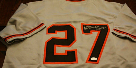 Juan Marichal Authentic Autographed San Francisco Giants White Custom Jersey  - JSA COA