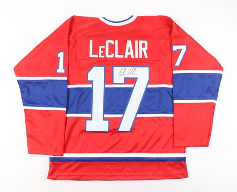 John Leclair Signed Montreal Canadiens Jersey (JSA COA) 1993 Stanley Cup Champs