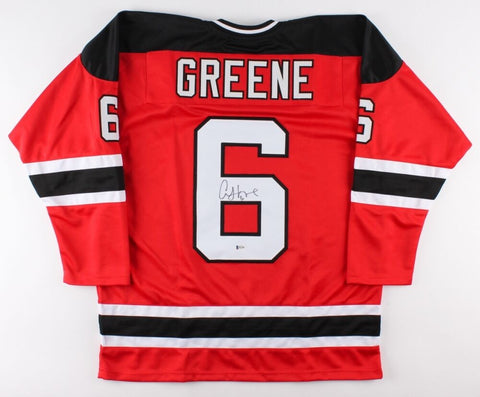 Andy Greene Signed Devils Jersey (Beckett) New Jersey Veteran Defenseman