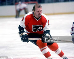 Flyers Leach Jersey Signed by Bob Clarke, Bernie Parent, Dave Schultz, Bob Kelly