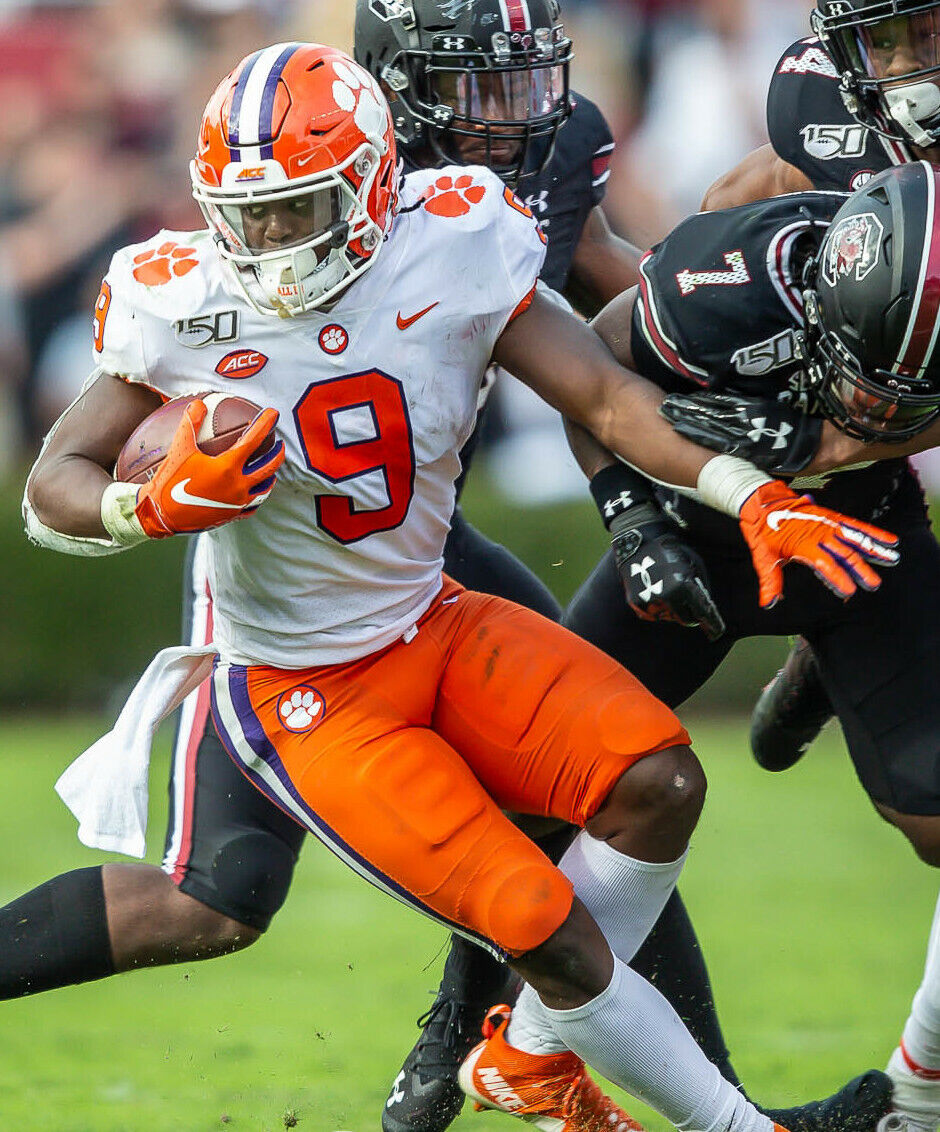 Travis Etienne Custom Jersey Orange Clemson