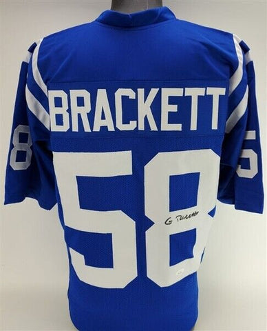 Gary Brackett Signed Indianapolis Colts Jersey (JSA COA) Super Bowl XLI Champion