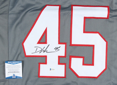 Devin White Signed Tampa Bay Buccaneers Gray Jersey (Beckett COA) #5 Pk 2019