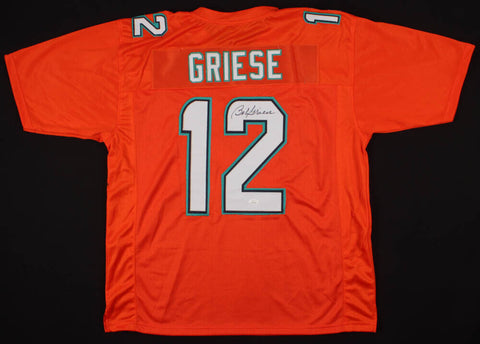 Bob Griese Signed Dolphins Jersey (JSA) / 2×Super Bowl VII & VIII Champion