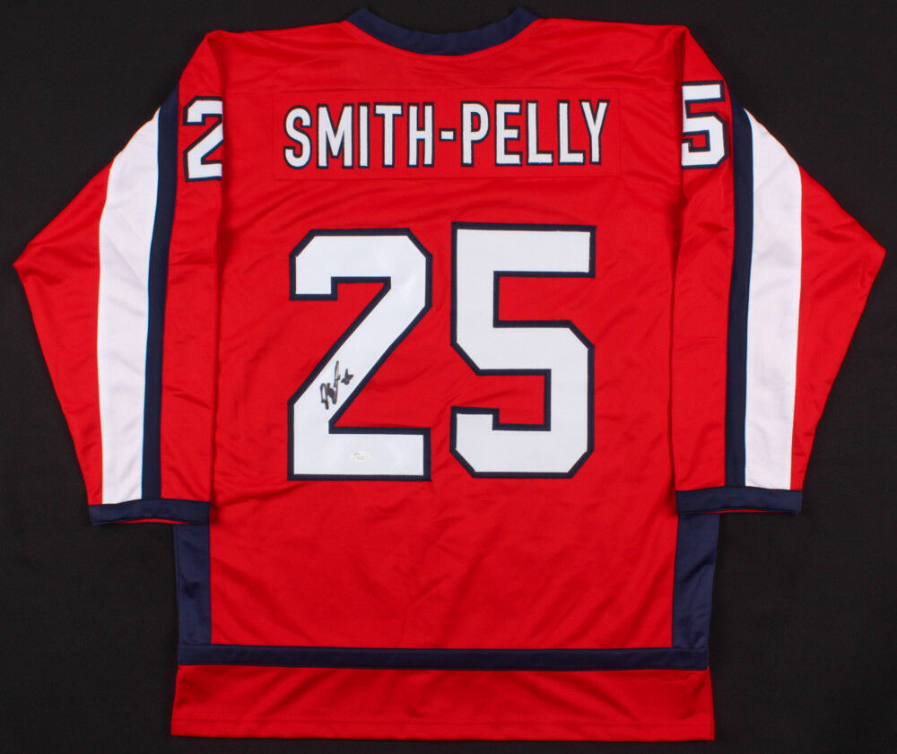 Devante Smith-Pelly Signed Washington Capitals Jersey (JSA) Stanley Cu –