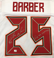 Peyton Barber Signed Buccaneers Jersey Inscribed"Fire the Cannons!"(Barber Holo)