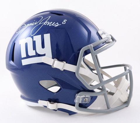 Daniel Jones Signed New York Giants Full Sized Helmet (Beckett) NY Starting Q.B.