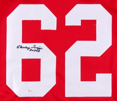 Charley Trippi Signed Chicago Cardinals Jersey Inscd "HOF 68"(JSA) 1st NFL Uni #