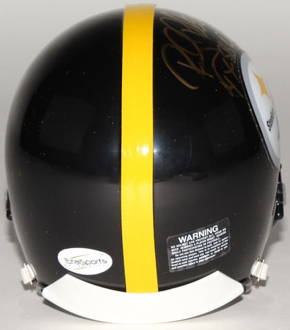 Rocky Bleier Signed Steelers Mini-Helmet Inscribed "4X SB Champ" (TSE COA)