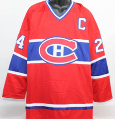 Chris Chelios Signed Canadiens Jersey (Beckett) 40th overall pick 1981 NHL Draft