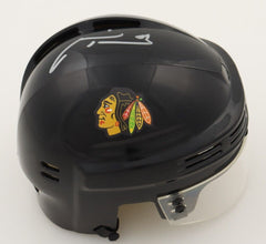 Marian Hossa Signed Chicago Blackhawk Mini Helmet (Schwartz) 3xStanley Cup Champ