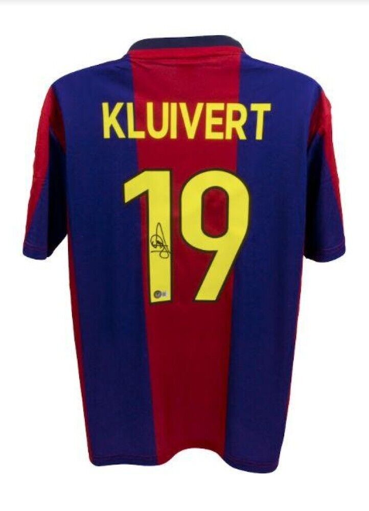 正規品Nike Barcelona 1999-01 Kluivert 9 XL FC Barcelona 1999/2000 Home Kluivert #9 Jersey Retro