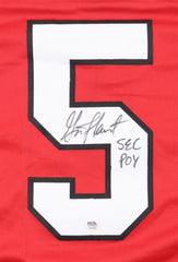 Garrison Hearst Signed Georgia Bulldogs Jersey Inscribed "Sec Poy" (PSA) 49er RB