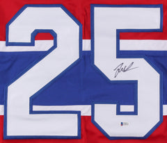 Jacob de la Rose Signed Canadiens Jersey (Beckett COA) Playing career 2012–Now