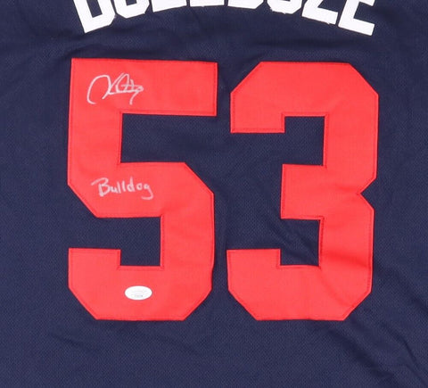 Hector Santiago Signed Minnesota Twin Bull Doze Jersey Inscribed "Bulldog" (JSA)