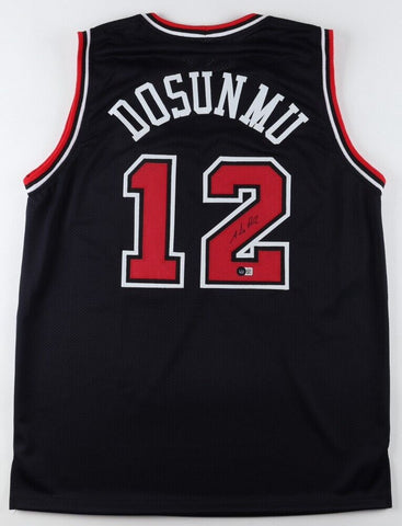 Ayo Dosunmu Signed Chicago Bulls Jersey (Beckett) 2021 Draft Pick U. of Illinois