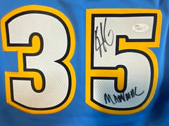 Kenneth Faried Signed Denver Nuggets Custom Jersey Inscribed "Manimal"(JSA COA)