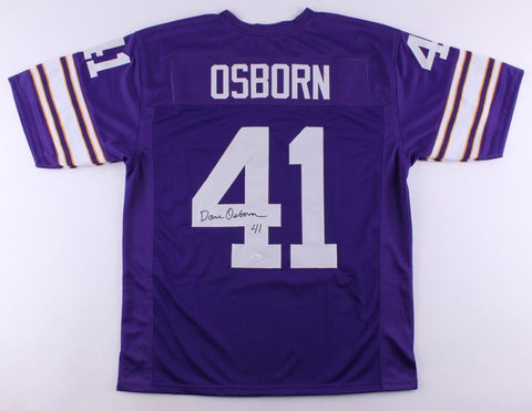 Vikings 50 Greatest Jersey Signed by (4) with Dave Osborn, Scott