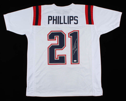 Adrian Phillips Signed New England Patriots Jersey (JSA COA)   Pro Bowl Safety