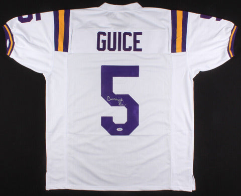 Derrius Guice Signed LSU Tigers Jersey (PSA COA)  Redskins Rookie Running Back