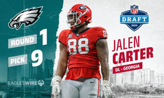 Jalen Carter Signed Georgia Bulldogs Jersey (Beckett) 2023 Eagles Top Draft Pick