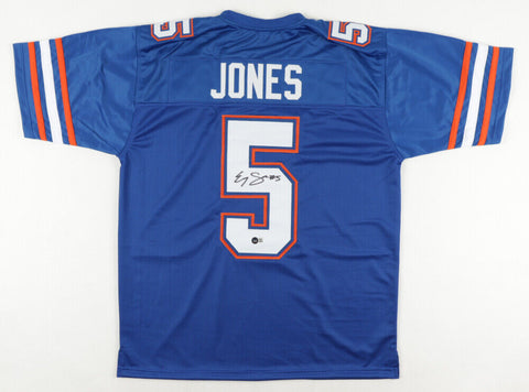 Emory Jones Signed Gators Jersey (Beckett COA) 2021 Florida Starting Quarterback