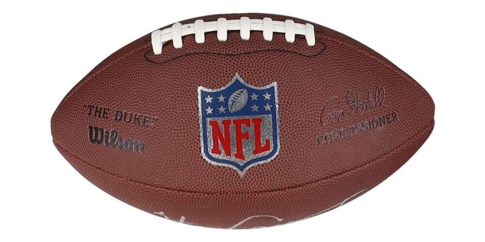 Harry Carson Signed New York Giants Official NFL Wilson Football (JSA COA) L.B.