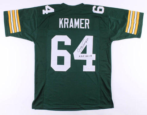 Jerry Kramer Signed Green Bay Packers Jersey Inscribed "H.O.F. 2018" (JSA COA)